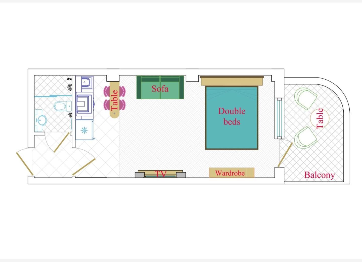 Leyla Apartments 2 Баку Стая снимка
