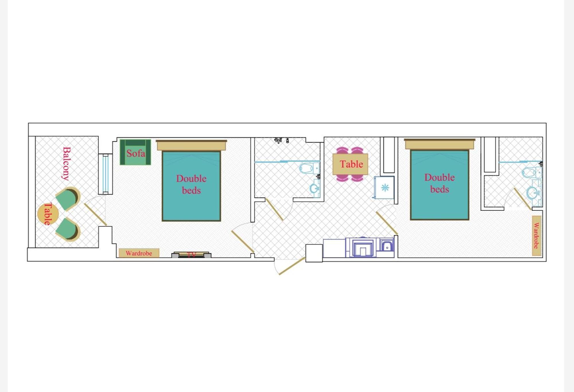 Leyla Apartments 2 Баку Стая снимка